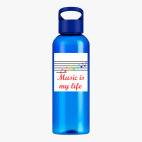 Прозрачная спортивная бутылка