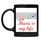 Кружка цветная UV-DTF