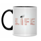 Кружка двухцветная