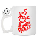 Кружка с футбольным мячиком
