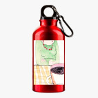 Металлическая бутылка 400 мл UV-DTF