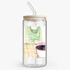 Банка с бамбуковой крышкой