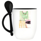 Кружка с ложкой