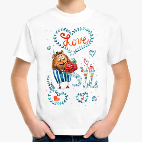 Детская футболка Любовь и фрукты