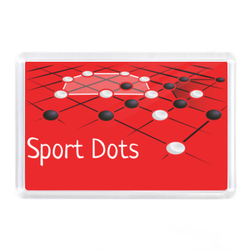 Магнит с принтом Геометрия интеллекта