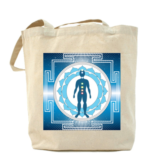 Сумка шоппер с принтом Янтра