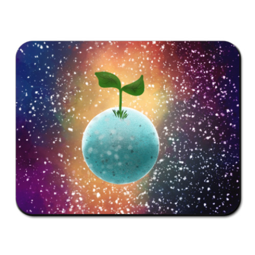 Коврик для мыши с принтом Фантастика, будущее, планета, экология