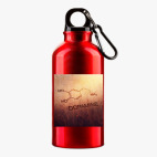 Металлическая бутылка 400 мл UV-DTF