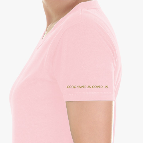 Женская футболка с принтом CORONAVIRUS COVID-19 Корона вирус