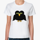 Классическая женская футболка Птичка