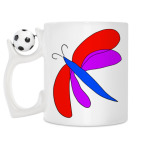 Кружка с футбольным мячиком