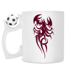 Кружка с футбольным мячиком