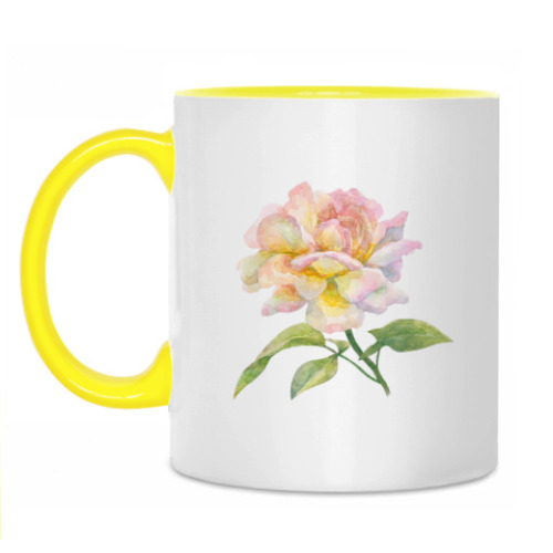 Кружка с принтом Цветок