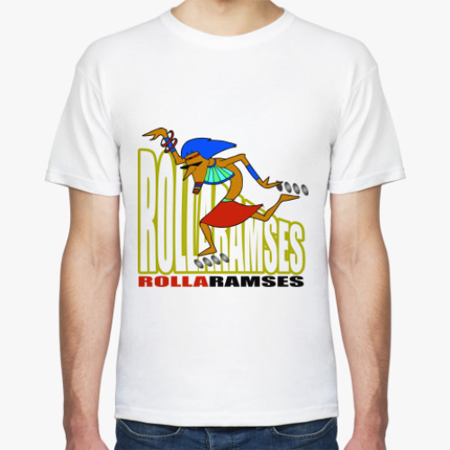 Футболка с принтом Рамзес на роликах
