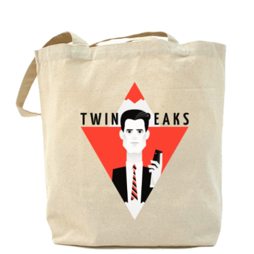 Сумка шоппер с принтом Агент Купер