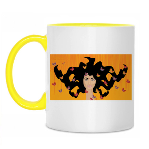 Кружка с принтом Индианка