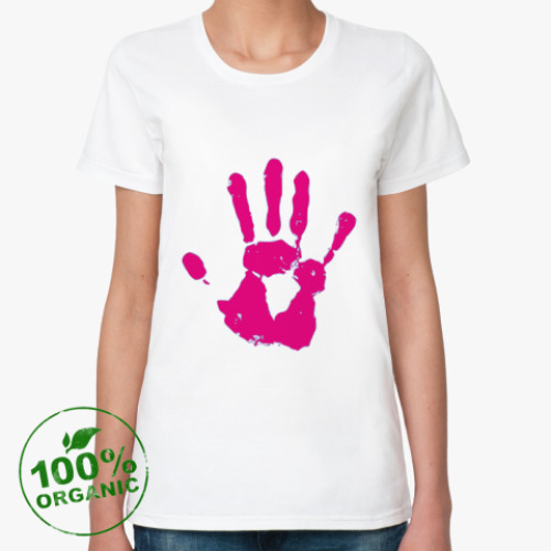 Женская футболка из органик-хлопка с принтом RAINBOW ART