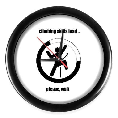 Настенные часы Climbing skills loading