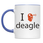 Двухцветная кружка I love Deagle (CS)