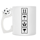 Кружка с футбольным мячиком