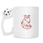 Кружка с футбольным мячиком