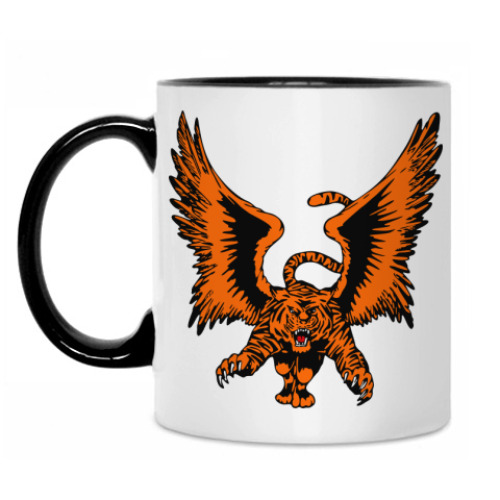 Кружка с принтом Tiger Wings