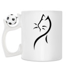 Кружка с футбольным мячиком