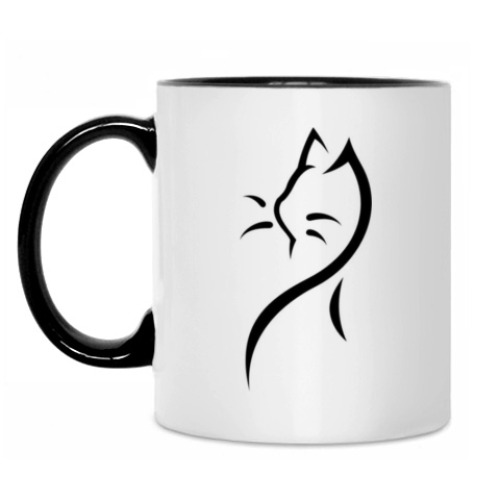 Кружка с принтом Кот