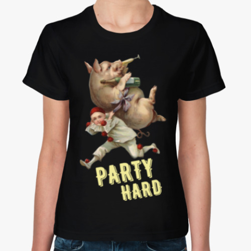 Женская футболка PARTY HARD