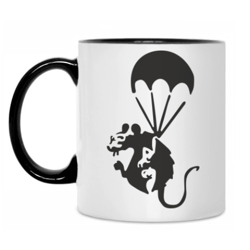 Кружка Крыса на парашюте