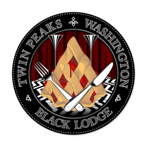 Виниловые наклейки с принтом Сериал Твин Пикс Twin Peaks