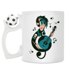 Кружка с футбольным мячиком