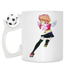 Кружка с футбольным мячиком