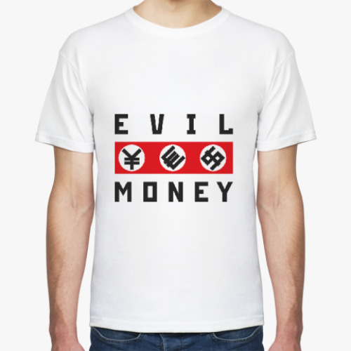 Футболка с принтом EVIL MONEY