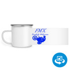 Кружка металлическая белая (круговая запечатка)