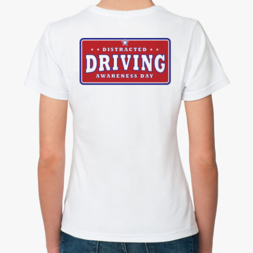 Классическая футболка с принтом Driving