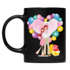 Кружка цветная UV-DTF