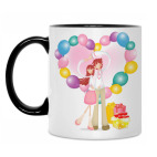 Кружка двухцветная