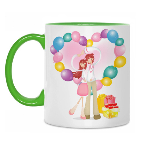 Кружка с принтом Любовь