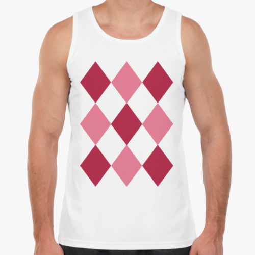 Майка с принтом Ромбы