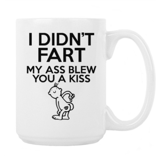 Кружка с принтом I DIDN'T FART
