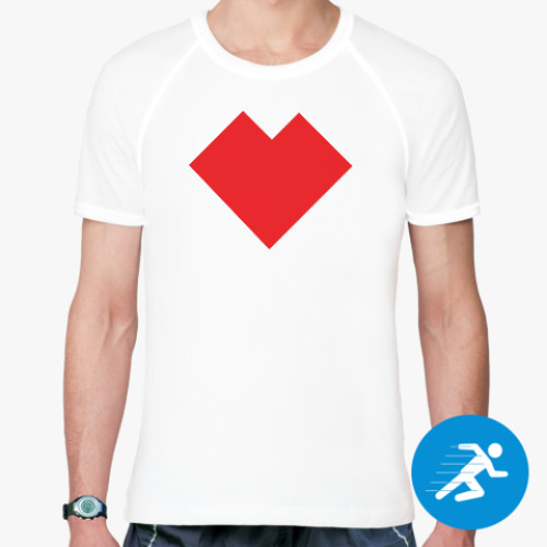 Спортивная футболка Сердце танграм