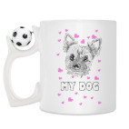 Кружка с футбольным мячиком