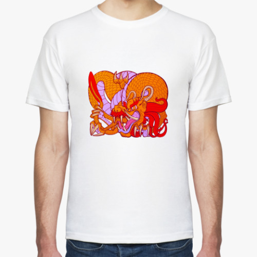 Футболка с принтом Дракон