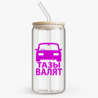 Банка с бамбуковой крышкой