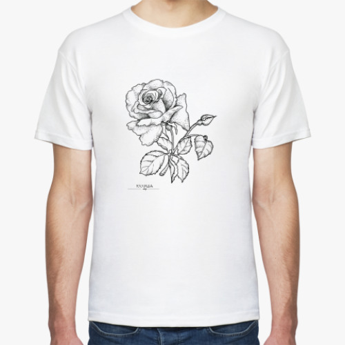 Футболка с принтом Роза