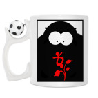 Кружка с футбольным мячиком