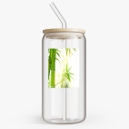 Банка с бамбуковой крышкой