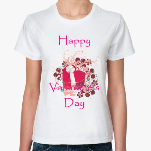 Классическая футболка С днем Св. Валентина