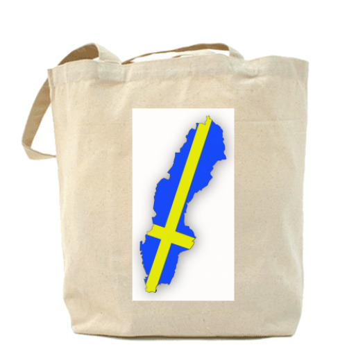 Сумка шоппер с принтом Швеция